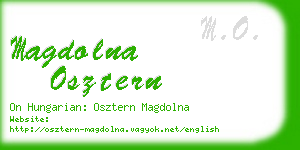 magdolna osztern business card